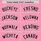 Custom Light Pink White Grid Blur Pattern Authentic Baseball Jersey