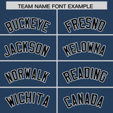 Custom Midnight Blue White Grid Blur Pattern Authentic Baseball Jersey