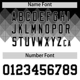 Custom Black White Grid Blur Pattern Authentic Baseball Jersey