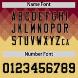 Custom Crimson Khaki Grid Blur Pattern Authentic Baseball Jersey