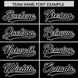 Custom Black White Grid Blur Pattern Authentic Baseball Jersey