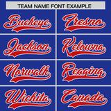 Custom Royal Red Grid Blur Pattern Authentic Baseball Jersey