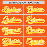 Custom Orange Gold Grid Blur Pattern Authentic Baseball Jersey