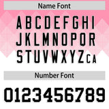 Custom Light Pink White Grid Blur Pattern Authentic Baseball Jersey