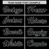 Custom Black Silver Grid Blur Pattern Authentic Baseball Jersey