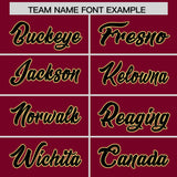 Custom Crimson Black Grid Blur Pattern Authentic Baseball Jersey