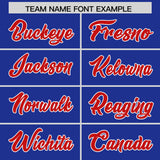 Custom Royal Red Grid Blur Pattern Authentic Baseball Jersey