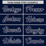 Custom Navy White Grid Blur Pattern Authentic Baseball Jersey