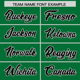 Custom Kelly Green White Grid Blur Pattern Authentic Baseball Jersey