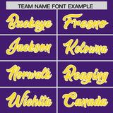 Custom Purple White Grid Blur Pattern Authentic Baseball Jersey