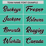 Custom Bright Green White Grid Blur Pattern Authentic Baseball Jersey