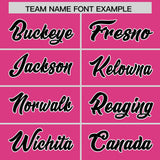 Custom Rose Red White Grid Blur Pattern Authentic Baseball Jersey
