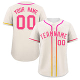 Custom Classic Style Personalized Gradient Ribbed Design Hiphop Casual Sport Baseball Jersey For Unisex