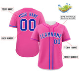 Custom Classic Style Baseball Jersey Personalized Gradient Ribbed Design Hiphop Jersey for Party For Unisex