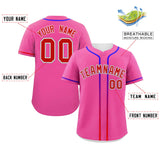 Custom Classic Style Baseball Jersey Personalized Gradient Ribbed Design Hiphop Jersey for Party For Unisex
