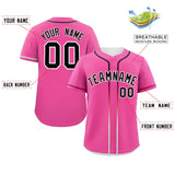 Custom Classic Style Baseball Jersey Personalized Gradient Ribbed Design Fashion Clothing Baseball Jersey For Unisex