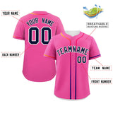 Custom Classic Style Baseball Jersey Personalized Gradient Ribbed Design Fashion Clothing Baseball Jersey For Unisex