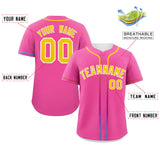 Custom Classic Style Baseball Jersey Personalized Gradient Ribbed Design Fashion Clothing Baseball Jersey For Unisex