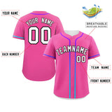 Custom Classic Style Baseball Jersey Personalized Gradient Ribbed Blank Plain Design Style Sportwear For Unisex