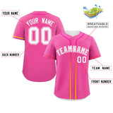 Custom Classic Style Baseball Jersey Personalized Gradient Ribbed Blank Plain Design Style Sportwear For Unisex