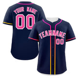 Custom Classic Style Baseball Jersey Personalized Gradient Ribbed Design Fashion Clothing Baseball Jersey For Unisex