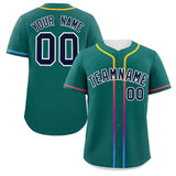 Custom Classic Style Baseball Jersey Personalized Gradient Ribbed Design Fashion Clothing Baseball Jersey For Unisex