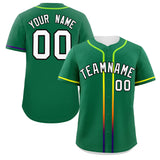 Custom Classic Style Baseball Jersey Personalized Gradient Ribbed Blank Plain Design Style Sportwear For Unisex