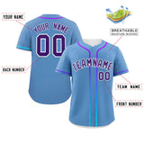 Custom Classic Style Personalized Gradient Ribbed Design Button Down Baseball Jersey Active Game Team Shirt For Unisex 
