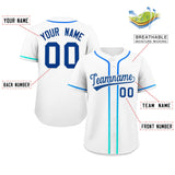 Custom Classic Style Personalized Gradient Ribbed Design Short Sleeve Button Down Baseball Jersey
