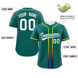 Custom Classic Style Personalized Gradient Ribbed Design Blank Plain Baseball Jersey