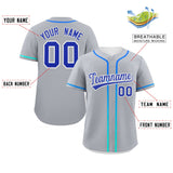 Custom Classic Style Personalized Gradient Ribbed Design Button Down Hip Hop Baseball Shirts