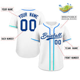 Custom Classic Style Personalized Gradient Ribbed Design Short Sleeve Button Down Baseball Jersey Shirt