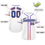 Custom Classic Style Baseball Jersey Personalized Gradient Ribbed Design Button Down Unisex Hip Hop Shirts