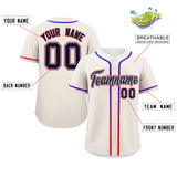 Custom Classic Style Baseball Jersey Personalized Gradient Ribbed Design Hiphop Jersey for Party For Fans