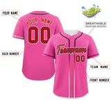 Custom Classic Style Baseball Jersey Personalized Gradient Ribbed Design Hiphop Jersey for Party For Fans