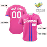 Custom Classic Style Baseball Jersey Personalized Gradient Ribbed Design Fashion Clothing Baseball Jersey For Fans