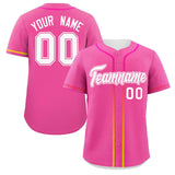 Custom Classic Style Baseball Jersey Personalized Gradient Ribbed Blank Plain Design Style SportwearFor Fans Gift