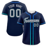 Custom Classic Style Baseball Jersey Personalized Gradient Ribbed Design Hiphop Jersey for Party For Fans