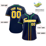 Custom Classic Style Baseball Jersey Personalized Gradient Ribbed Design Hiphop Jersey for Party For Fans