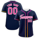 Custom Classic Style Baseball Jersey Personalized Gradient Ribbed Design Fashion Clothing Baseball Jersey For Fans
