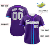 Custom Classic Style Personalized Gradient Ribbed Design Baseball Jersey Short Sleeve Active Game T Shirts 