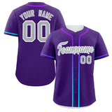 Custom Classic Style Personalized Gradient Ribbed Design Baseball Jersey Short Sleeve Active Game T Shirts 