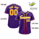 Custom Classic Style Personalized Gradient Ribbed Design Button Down Baseball Jersey Active Game Team Shirt 