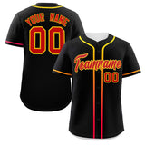 Custom Classic Style Personalized Gradient Ribbed Design Button Down Short Sleeve Sports Uniforms For Adults