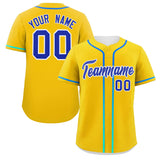 Custom Classic Style Personalized Gradient Ribbed Design Button Down Baseball Jersey Active Game Team Shirt 