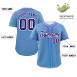 Custom Classic Style Personalized Gradient Ribbed Design Button Down Baseball Jersey Active Game Team Shirt 