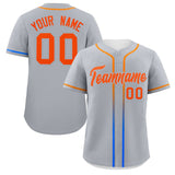 Custom Classic Style Baseball Jersey Personalized Gradient Ribbed Design Hiphop Jersey for Party For Fans
