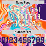 Custom Cream Split Fashion Fluid Pattern Authentic Baseball Jersey