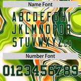 Custom Multi Color Split Fashion Fluid Pattern Authentic Baseball Jersey