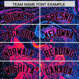 Custom Black Split Fashion Fluid Pattern Authentic Baseball Jersey